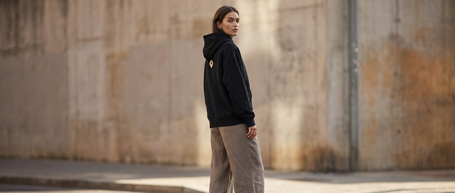 Платье с вышивкой орепея: размещение орнамента на изделии