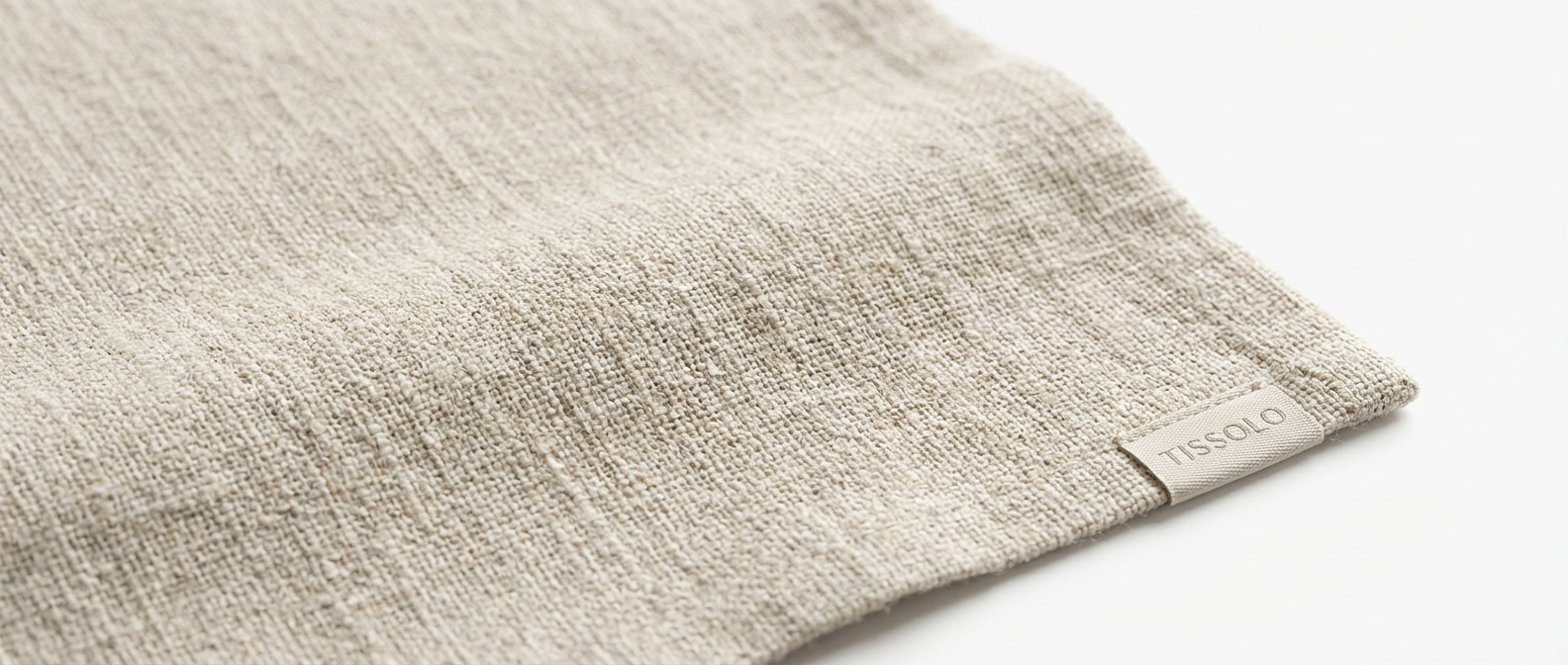 Фактура натуральной ткани: лен или хлопок крупным планом