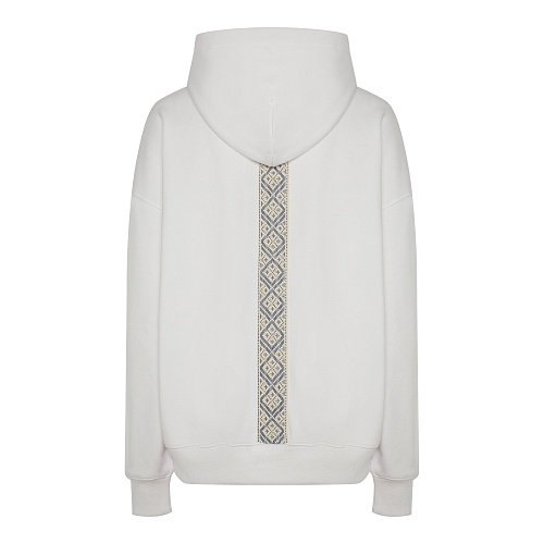 Зип-худи белое Ромб   