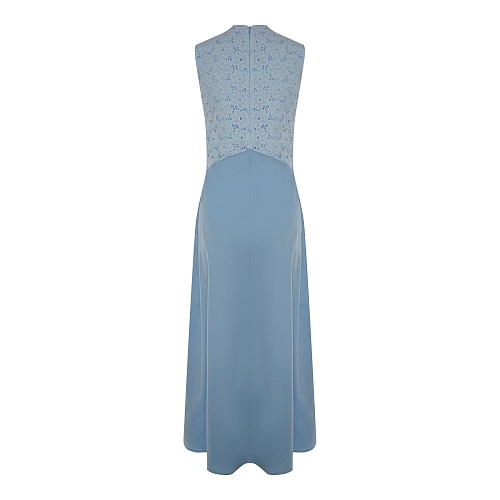 Платье голубое шитье   